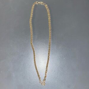 Authentic Givenchy gold tone “G” logo necklace